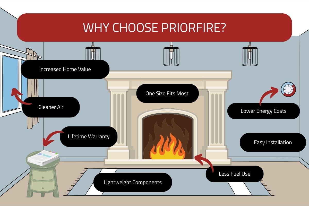 original infographic stating pros of priorfire