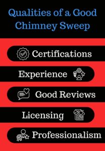 %Title% | Sureglow Stove &Amp; Chimney original infographic stating qualities of a good chimney sweep